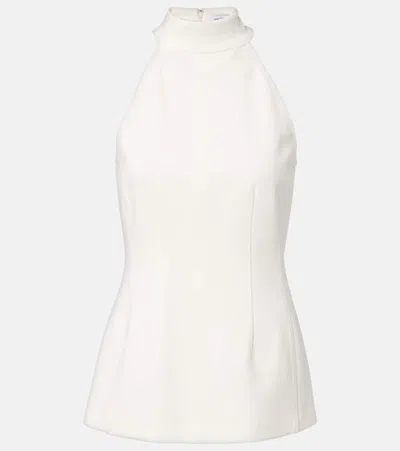Veronica Beard Johanne Halterneck Top In White