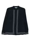 Veronica Beard Johnson Blouse In Black