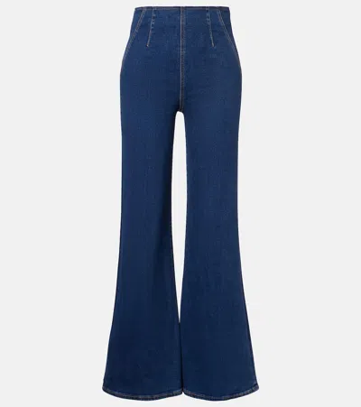 Veronica Beard Joplin Flared Jeans In Blue