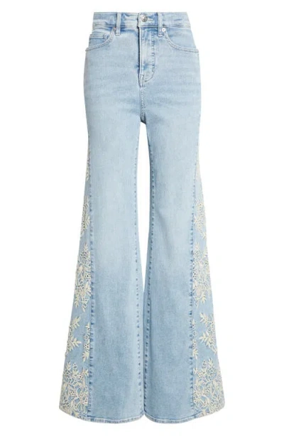 Veronica Beard Joplin High Rise Wide Flare Leg Jeans In Blue