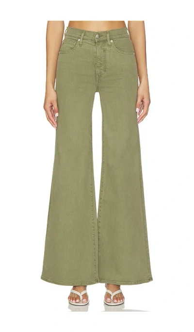 Veronica Beard Joplin Wide Flare Jeans In Green