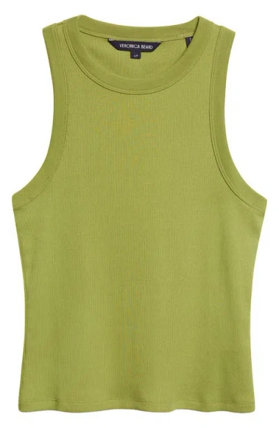 Veronica Beard Jordyn Crop Tank In Green
