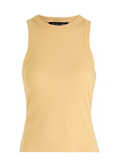 Veronica Beard Jordyn Ribbed Stretch-cotton Tank