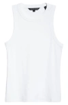 VERONICA BEARD JORDYN STRETCH COTTON RIB TANK