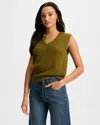 Veronica Beard Jovana Mohair Sweater Vest In Green