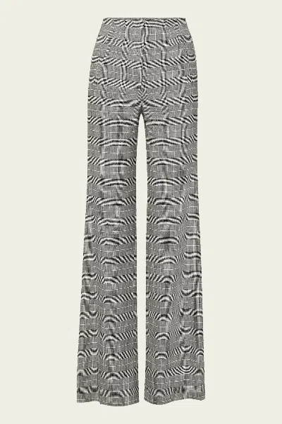 Veronica Beard Jude Plaid Wide-leg Pant In Black Multi