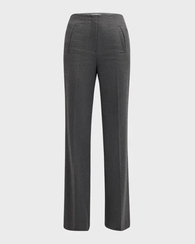 Veronica Beard Jude Tailored Pants In Heather Grey