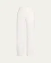 Veronica Beard Tonelli Tuxedo-stripe Pant In Off White In Off White