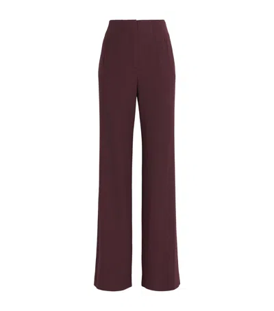Veronica Beard Jude Wide-leg Trousers In Brown