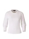 Veronica Beard Junia Long-sleeves T-shirt In White