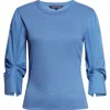 Veronica Beard Junia Long-sleeves T-shirt In Blue
