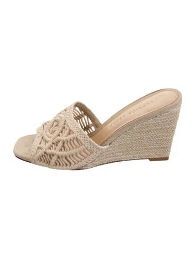 Pre-owned Veronica Beard Jute Espadrilles In Neutrals