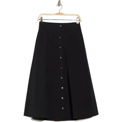 Veronica Beard Karel Stretch Cotton Midi Skirt