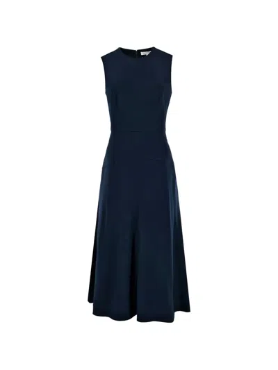 Veronica Beard Karrigan A-line Midi Dress In Blue