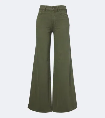 Veronica Beard Kasey Flared Jeans In Green