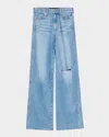 Veronica Beard Kasey Mid-rise Wide-leg Jeans