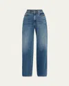 Veronica Beard Kasey Mid-rise Wide-leg Jeans
