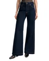 Veronica Beard Kasey Mid Rise Wide Leg Jeans In Indigo Rinse In Blue