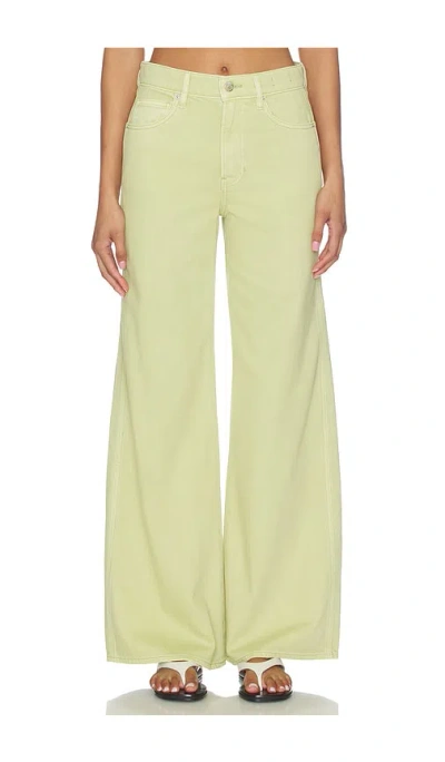 Veronica Beard Kasey Mid-rise Wide-leg Jeans In Green