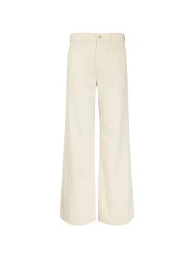 Veronica Beard Kasey Wide-leg Jeans In Neutral