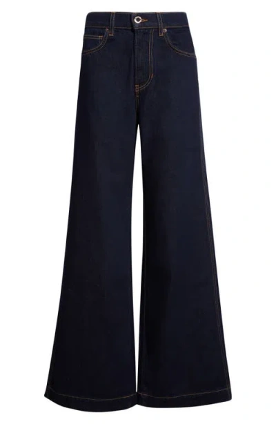 Veronica Beard Kasey Wide Leg Jeans In Purple