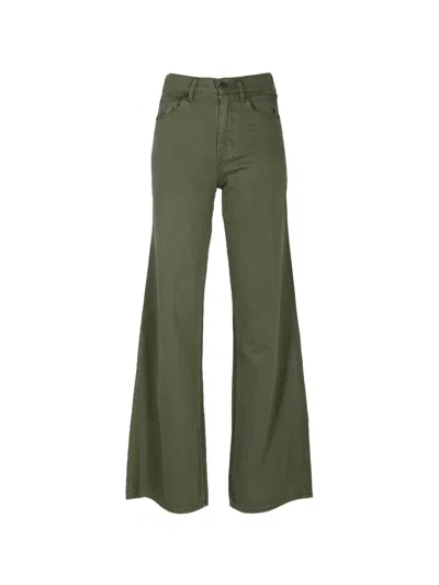 Veronica Beard Kasey Wide-leg Trousers In Green