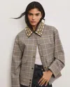 Veronica Beard Kasper Plaid Jacket In Multi