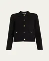 Veronica Beard Katia Knit Jacket In Black In Black