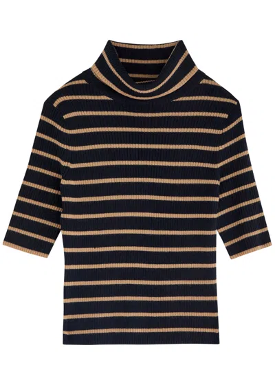 VERONICA BEARD VERONICA BEARD KATRINA STRIPED-INTARSIA WOOL JUMPER