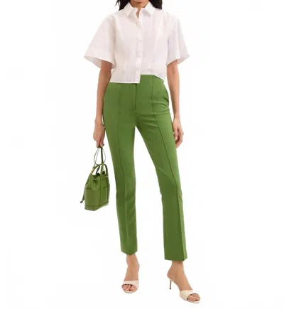 Veronica Beard Kean Pants In Lemongress In Green