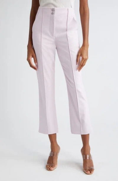 Veronica Beard Kean Cropped Tailored Pants In Barely Orchid