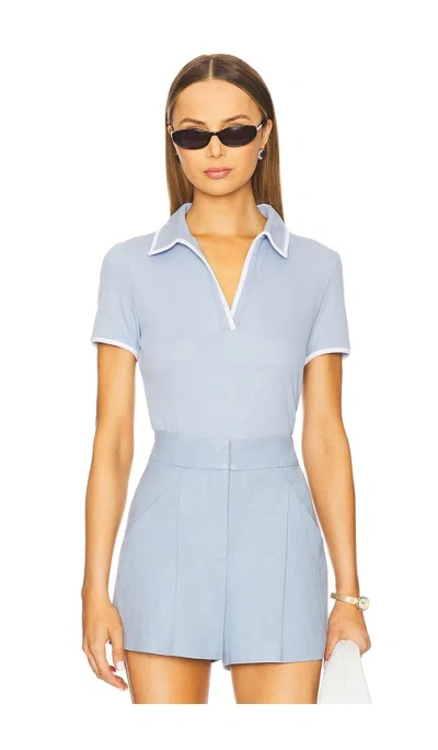 Veronica Beard Kearney Tee In Baby Blue