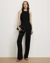 Veronica Beard Kenneth Pleated Pant In Black