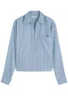 Veronica Beard Khai Stripe Long-sleeve Top