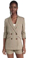 Veronica Beard Kiernan Dickey Jacket Seafoam Multi In Seafoam Multi