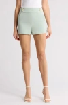 Veronica Beard Kimm Sailor Waist Shorts In Sea Mist