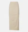 Veronica Beard Kimpton Stretch-linen Skirt In Beige