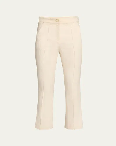 Veronica Beard Kimra Cropped Pants In Neutral
