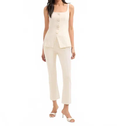 Veronica Beard Kimra Pant In Ecru In Neutral