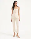 Veronica Beard Kimra Pant In Ecru In White