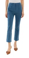 Veronica Beard Kimra Cropped Denim Pants In Sea Glare