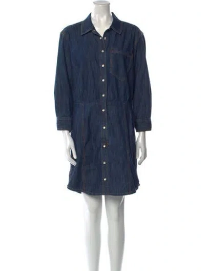 Pre-owned Veronica Beard Knee-length Dress In Blue