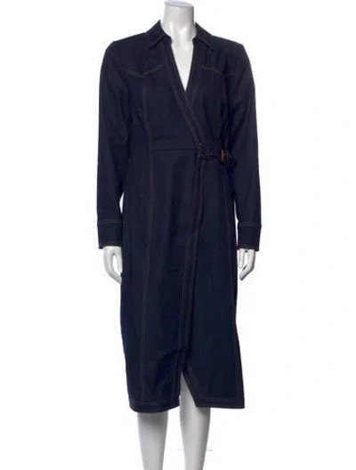 Pre-owned Veronica Beard Knee-length Dress In Blue