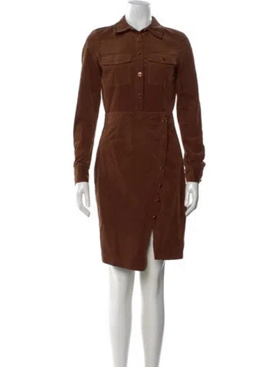 Pre-owned Veronica Beard Knee-length Dress In Brown