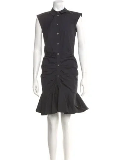Pre-owned Veronica Beard Knee-length Dress In Gray