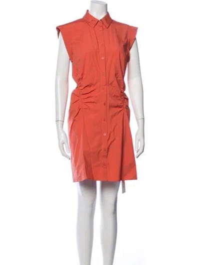 Pre-owned Veronica Beard Knee-length Dress In Orange