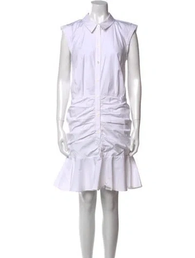 Pre-owned Veronica Beard Knee-length Dress In White