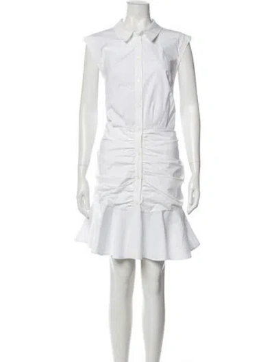 Pre-owned Veronica Beard Knee-length Dress In White
