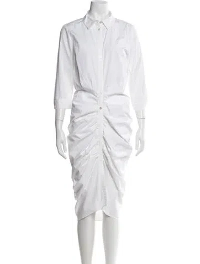 Pre-owned Veronica Beard Knee-length Dress In White
