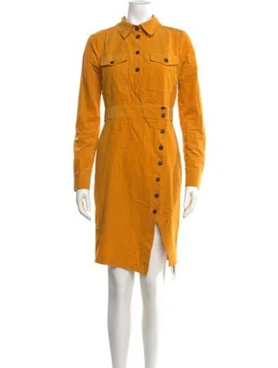 Pre-owned Veronica Beard Knee-length Dress In Yellow